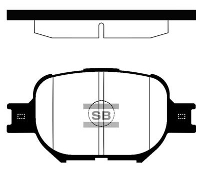 Колодки гальмівні дискові TOYOTA COROLLA ЛІФТБЕК (_E12_) 2.0 2000.08-2008.12 HI-Q (SP1272) HI-Q фото 2