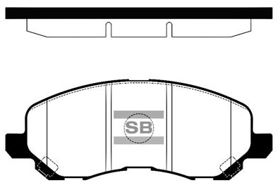 Колодки гальмівні дискові MITSUBISHI LANCER VII (CS_A, CT_A) 1.6 2000.01-2013.12 HI-Q (SP1360) HI-Q фото 2