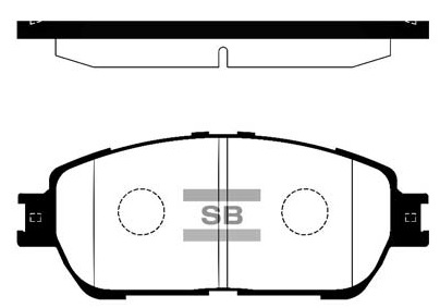 Колодки гальмівні дискові TOYOTA CAMRY ЛІФТБЕК (_V3_) 2.4 2001.08-2006.11 HI-Q (SP1372) HI-Q фото 2