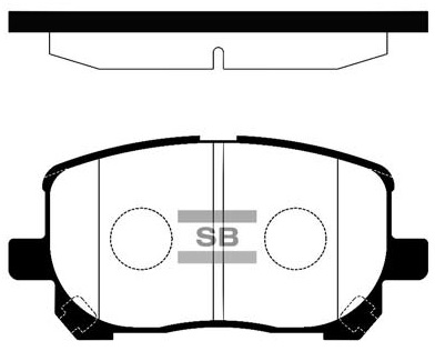 Колодки гальмівні дискові TOYOTA AVENSIS VERSO (_M2_) 2.0 2001.05-2011.12 HI-Q (SP1373) HI-Q фото 2