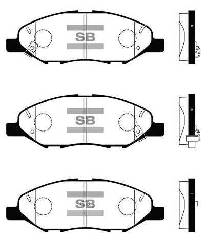 Колодки гальмівні дискові NISSAN NOTE (E11, NE11) 1.6 2005.01-2013.08 HI-Q (SP1383) HI-Q фото 2