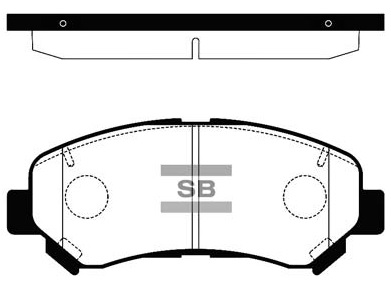 Колодки гальмівні дискові NISSAN ROGUE 2.5 2007.01-2015.12 HI-Q (SP1451) HI-Q фото 2