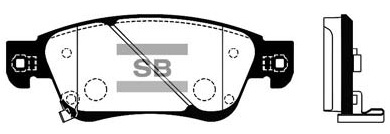 Колодки гальмівні дискові INFINITI EX 3.5 2007.09- HI-Q (SP1478) HI-Q фото 2