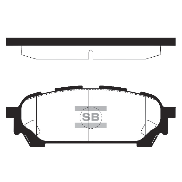 Колодки гальмівні дискові SUBARU FORESTER (SG_) 2.0 2002.02-2012.12 HI-Q (SP1532) HI-Q фото 2