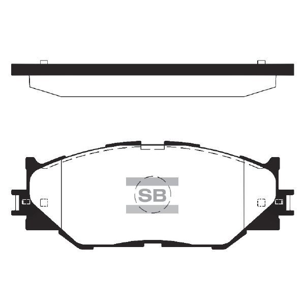 Колодки гальмівні дискові LEXUS IS II (_E2_) 2.5 2005.08-2013.04 HI-Q (SP1543) HI-Q фото 2