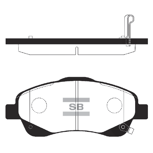 Колодки гальмівні дискові TOYOTA AVENSIS ЛІФТБЕК (_T25_) 1.8 2003.01-2008.11 HI-Q (SP1576) HI-Q фото 2