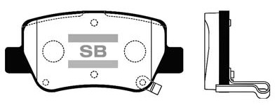 Колодки гальмівні дискові TOYOTA AVENSIS ЛІФТБЕК (_T27_) 1.8 2008.11-2018.10 HI-Q (SP1578) HI-Q фото 2