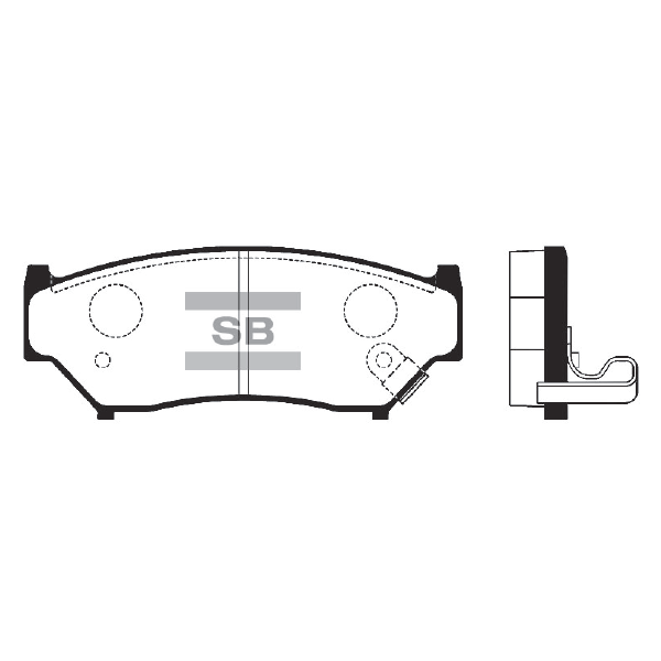 Колодки гальмівні дискові SUZUKI GRAND VITARA I (FT, HT) 2.0 1998.03-2008.08 HI-Q (SP1584) HI-Q фото 2