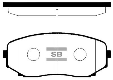 Колодки гальмівні дискові MITSUBISHI PAJERO SPORT III (KS_) 2.4 2015.08- HI-Q (SP1603) HI-Q фото 2