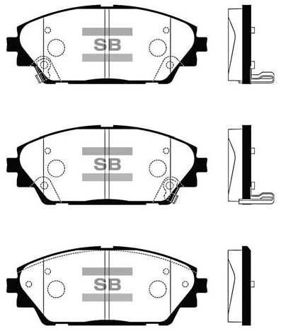 Колодки гальмівні дискові MAZDA 3 ЛІФТБЕК (BM_, BN_) 2.0 2013.09-2019.12 HI-Q (SP1729) HI-Q фото 2