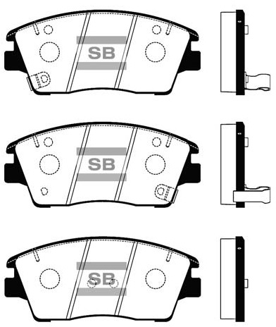 Колодки гальмівні дискові KIA SPORTAGE IV (QL, QLE) 1.6 2015.01- HI-Q (SP1844) HI-Q фото 2
