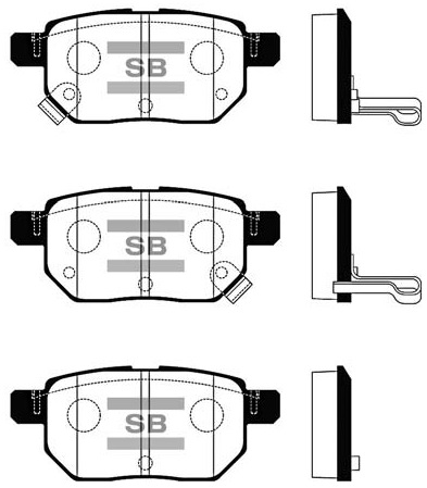 Колодки гальмівні дискові TOYOTA AURIS (_E15_) 1.6 2006.10-2012.09 HI-Q (SP2094) HI-Q фото 2