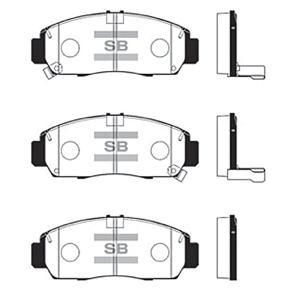 Колодки гальмівні дискові HONDA CIVIC VIII ЛІФТБЕК (FD, FA) 1.8 2005.09-2013.05 HI-Q (SP2114) HI-Q фото 2