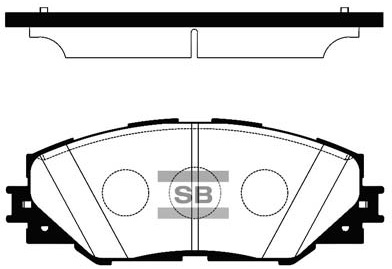 Колодки гальмівні дискові TOYOTA RAV 4 III (_A3_) 2.0 2005.06-2014.08 HI-Q (SP2138) HI-Q фото 2