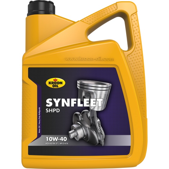 Олива моторна SYNFLEET SHPD 10W-40 5л ГРУЗ SYNFLEET SHPD 10W-40 5L (API CH-4/SJ,ACEA A3/B3, A3/B4, E3, KROON OIL (02333) Kroon Oil фото 2