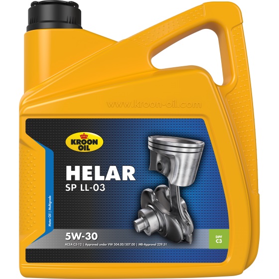 Олива моторна HELAR SP 5W-30 LL-03 4л СИНТ HELAR SP LL-03 5W-30 4*4L KROON OIL (32303) Kroon Oil фото 2