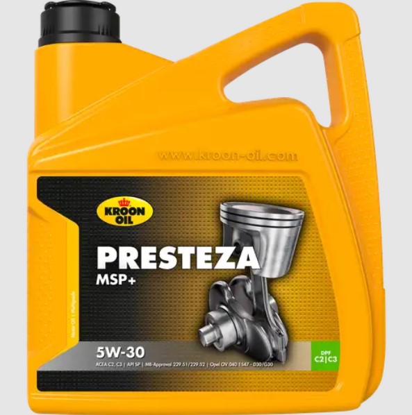 Олива мот синт PRESTEZA MSP+ 5W30 4*4L / ACEA C3/API SN/MB 229.51 KROON OIL (35137) Kroon Oil фото 2