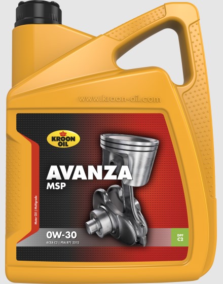 Олива моторна Avanza MSP 0W-30 5л AVANZA MSP 0W-30 5 LT/PSA B71 2312; ACEA C2 KROON OIL (35942) Kroon Oil фото 2