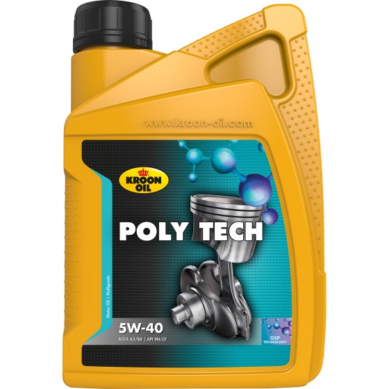 Масло мот синт POLY TECH 5W-40 12X1L KROON OIL (36139) Kroon Oil фото 2