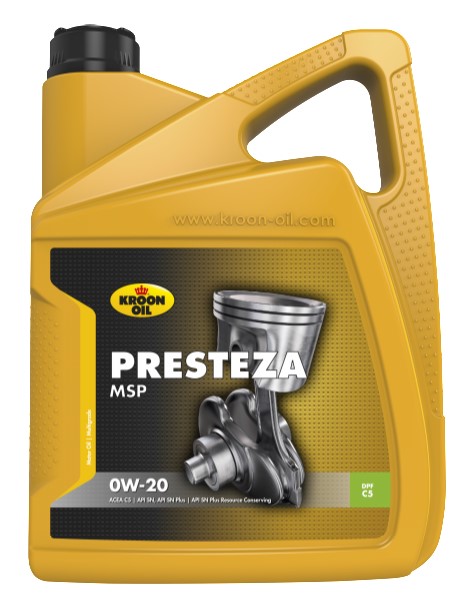 Олива моторна Presteza MSP 0W-20 5л PRESTEZA MSP 0W-20 4X5L / ILSAC GF-5, BMW LL-17 FE+, MB 229.71, O KROON OIL (36497) Kroon Oil фото 2
