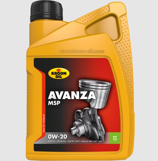 Олива моторна Avanza MSP 0W-20 1л AVANZA MSP 0W-20 12Х1Л KROON OIL (37349) Kroon Oil фото 2