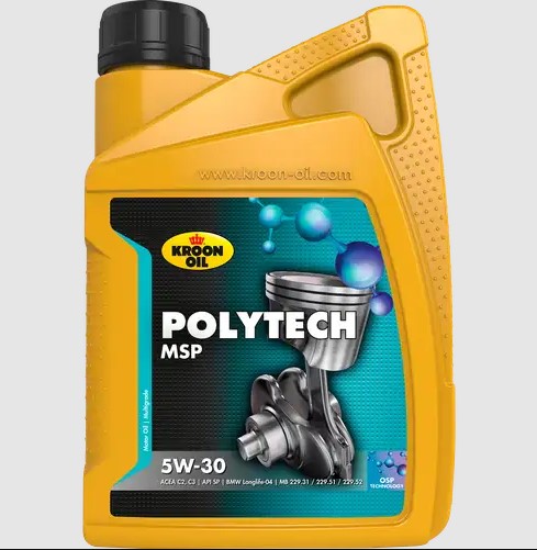 Олива моторна PolyTech MSP 5W-30 1л POLYTECH MSP 5W-30 12X1L KROON OIL (37399) Kroon Oil фото 2