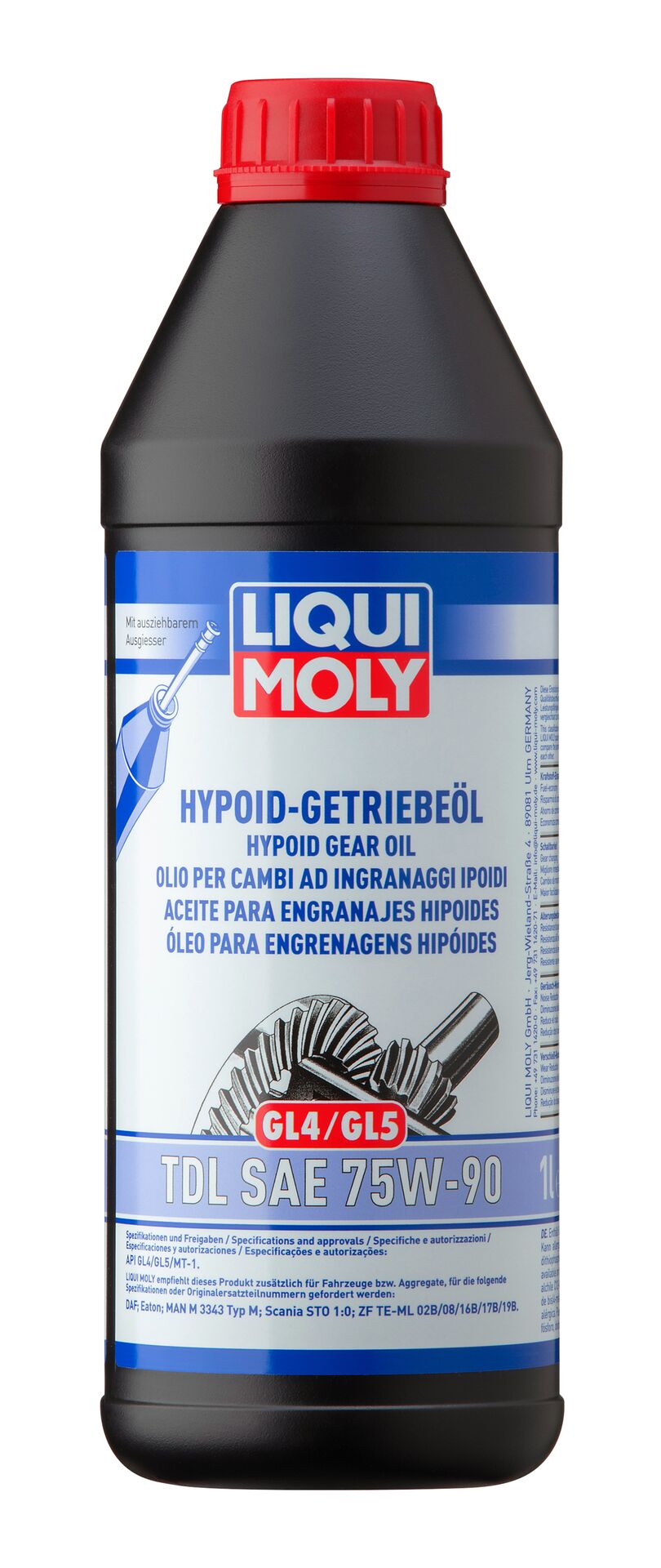 Олива трансмiсійна HYPOID-GETRIEBEOIL GL4/GL5 TDL SAE 75W-90 1Л LIQUI MOLY (1407) Liqui Moly фото 2