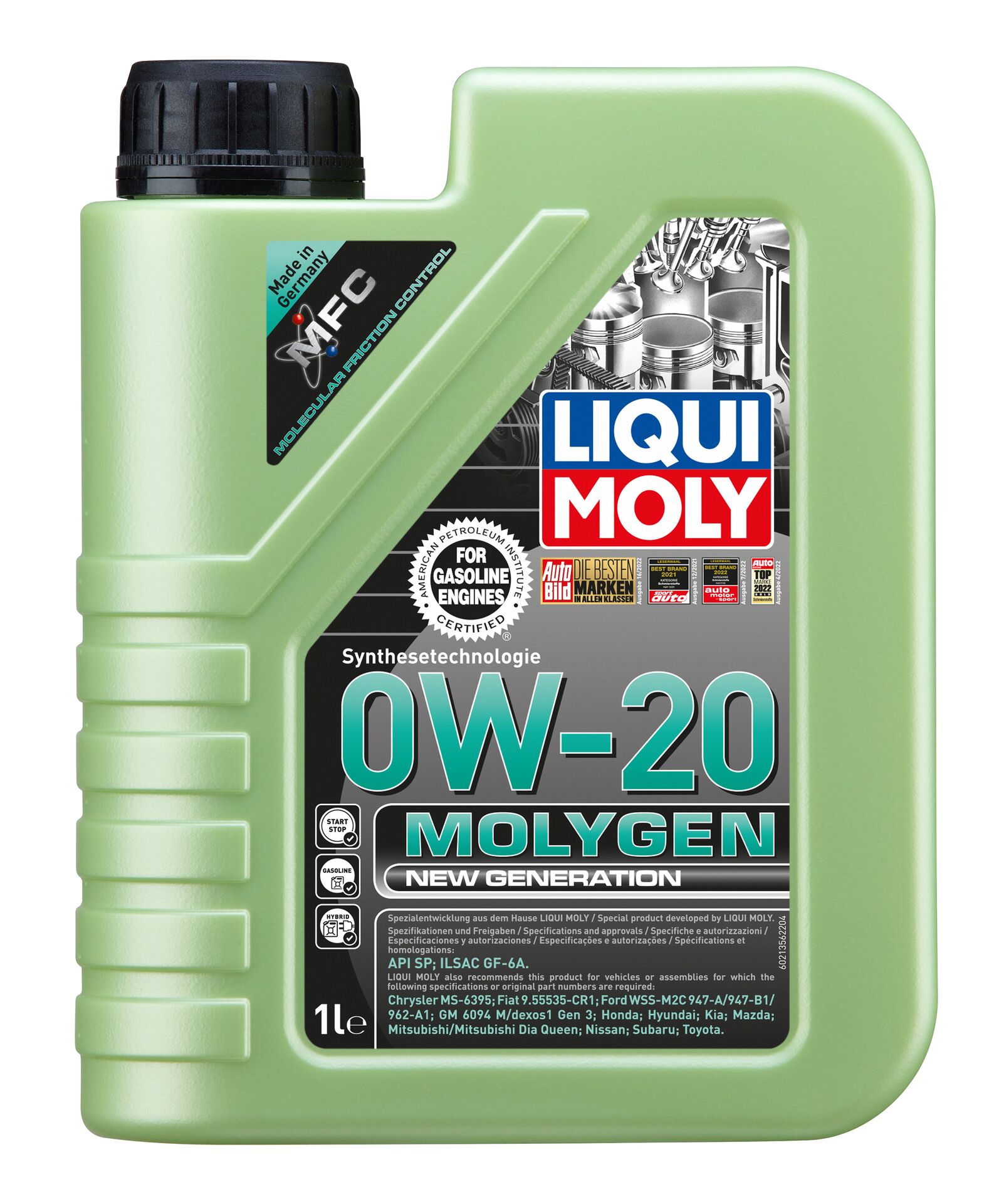 Олива моторна Molygen New Generation 0W-20 1л LIQUI MOLY (21356) Liqui Moly фото 2