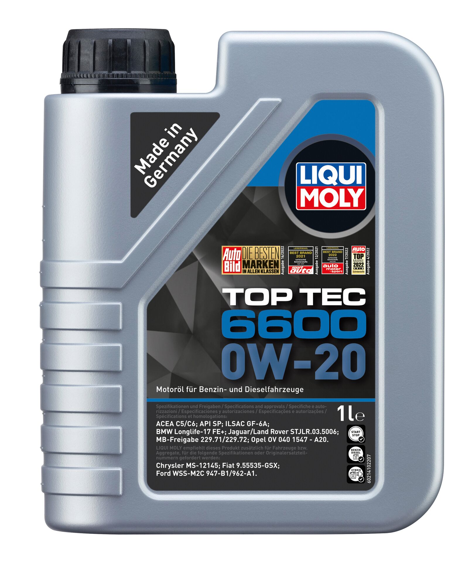 ОЛИВА МОТОРНА TOP TEC 6600 0W-20 1Л LIQUI MOLY (21410) Liqui Moly фото 2