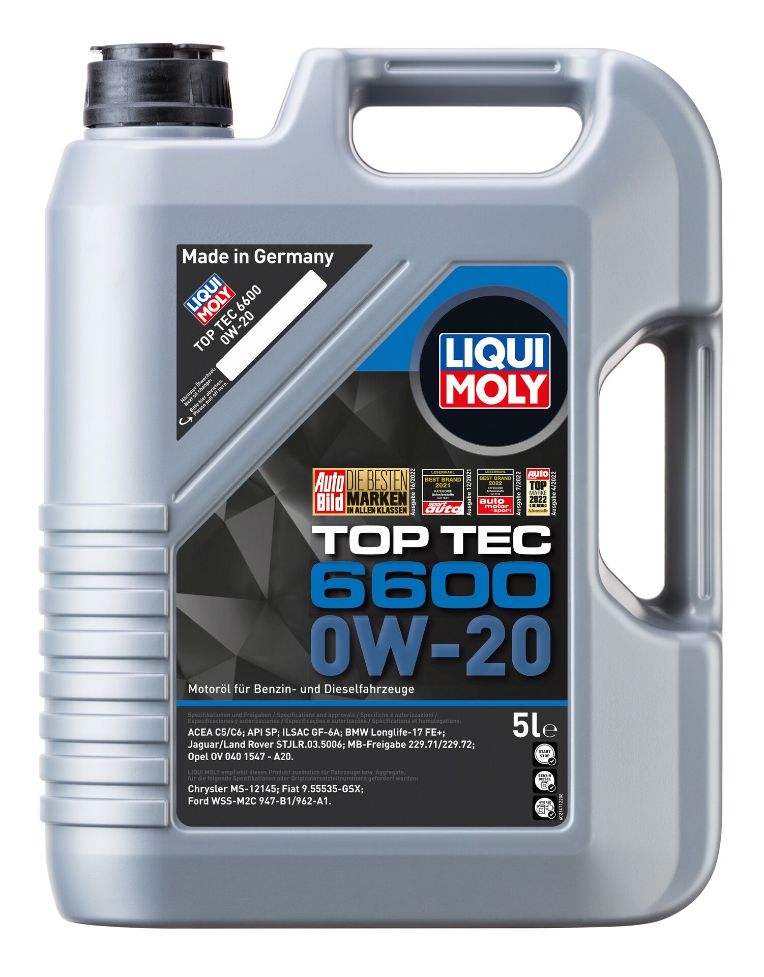 ОЛИВА МОТОРНА TOP TEC 6600 0W-20 5Л LIQUI MOLY (21411) Liqui Moly фото 2