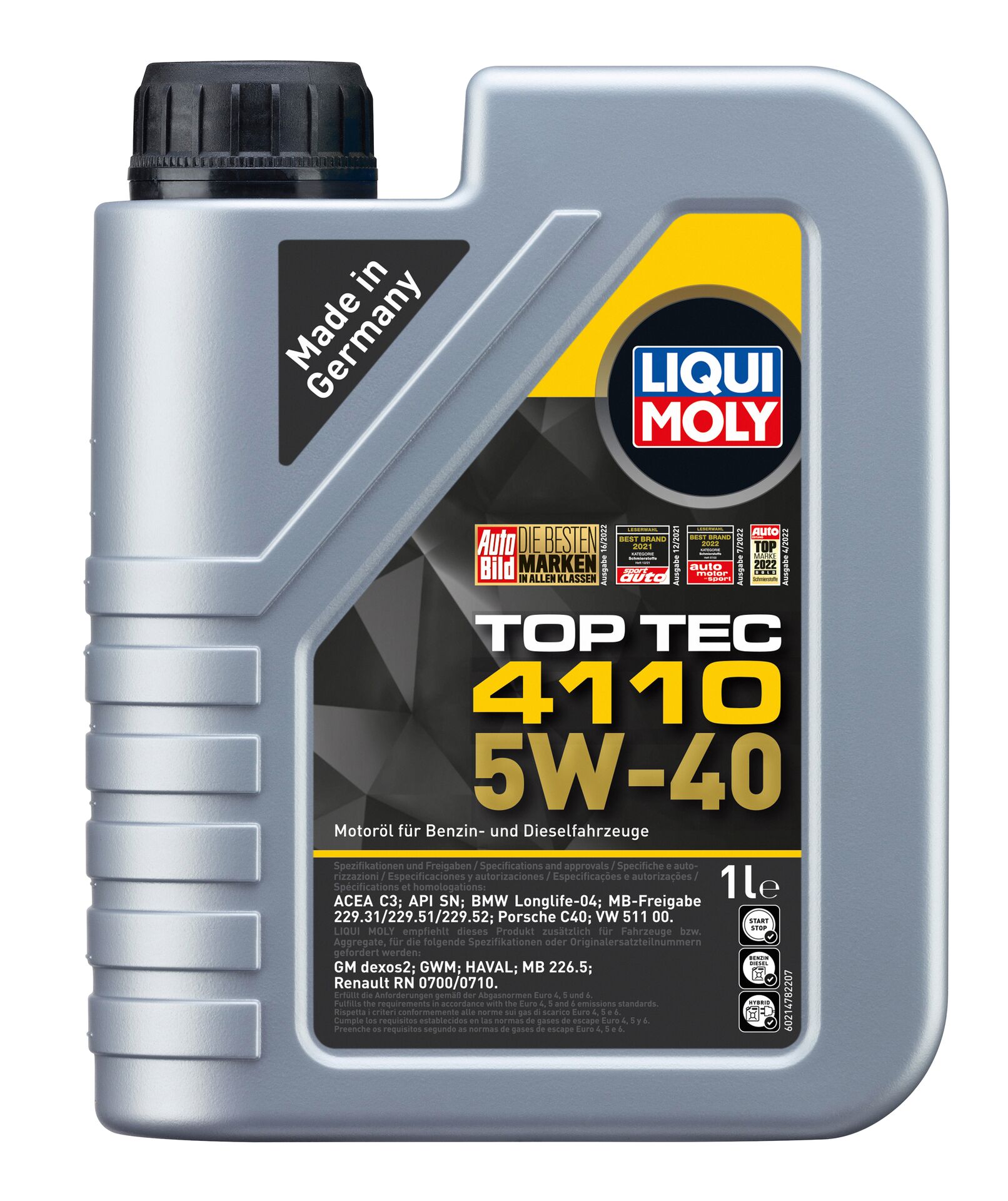 ОЛИВА МОТОРНА TOP TEC 4110 5W-40 1Л LIQUI MOLY (21478) Liqui Moly фото 2