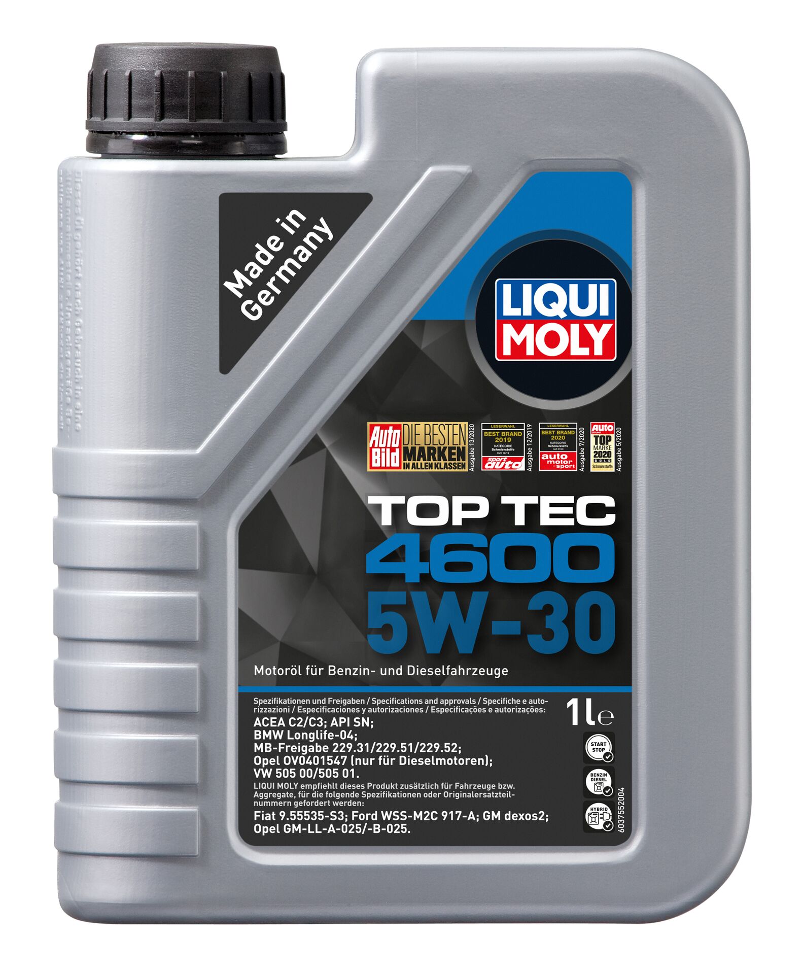 Олива моторна Top Tec 4600 5W-30 1л LIQUI MOLY (2315) Liqui Moly фото 2