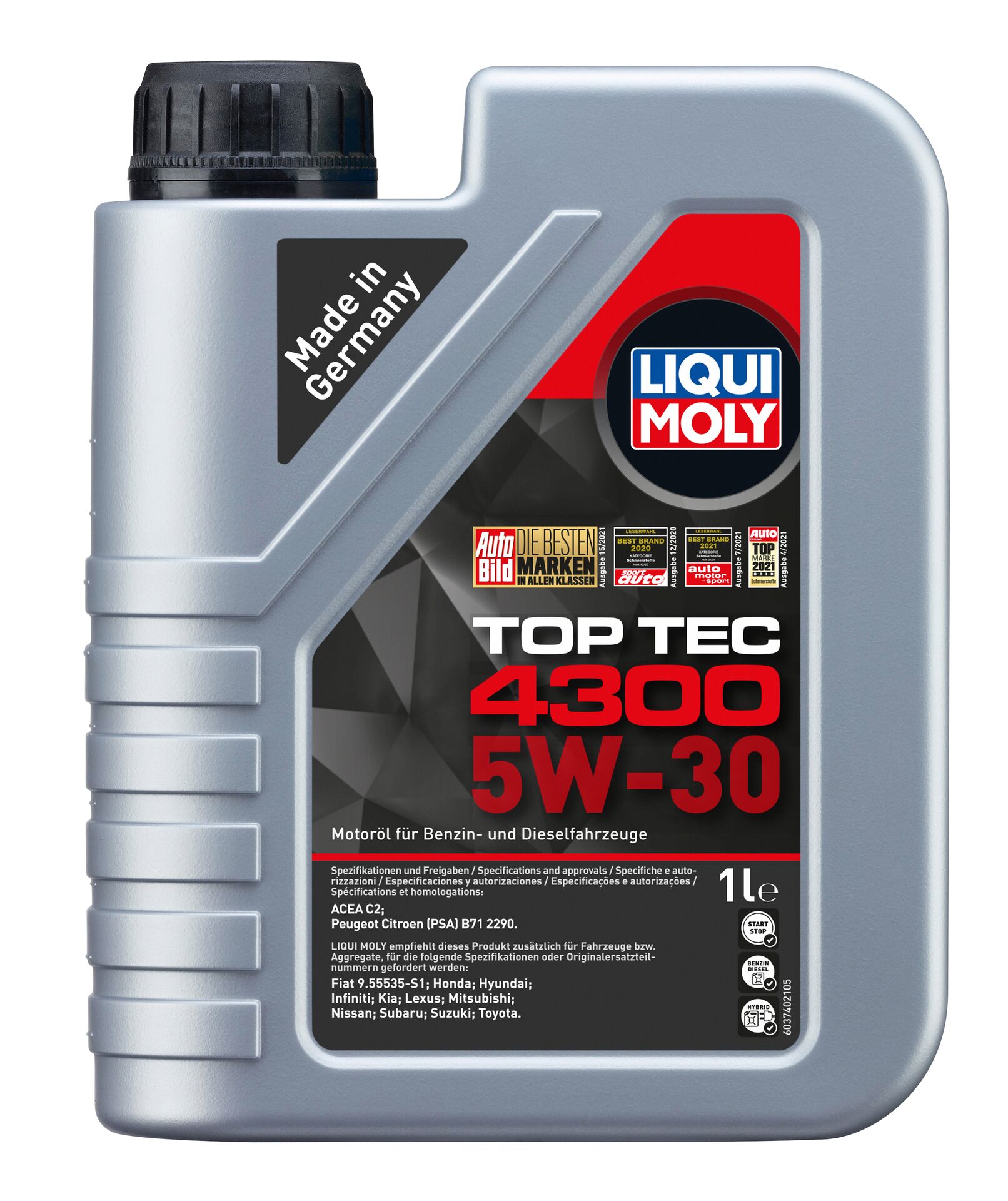 Олива моторна Top Tec 4300 5W-30 1л LIQUI MOLY (2323) Liqui Moly фото 2