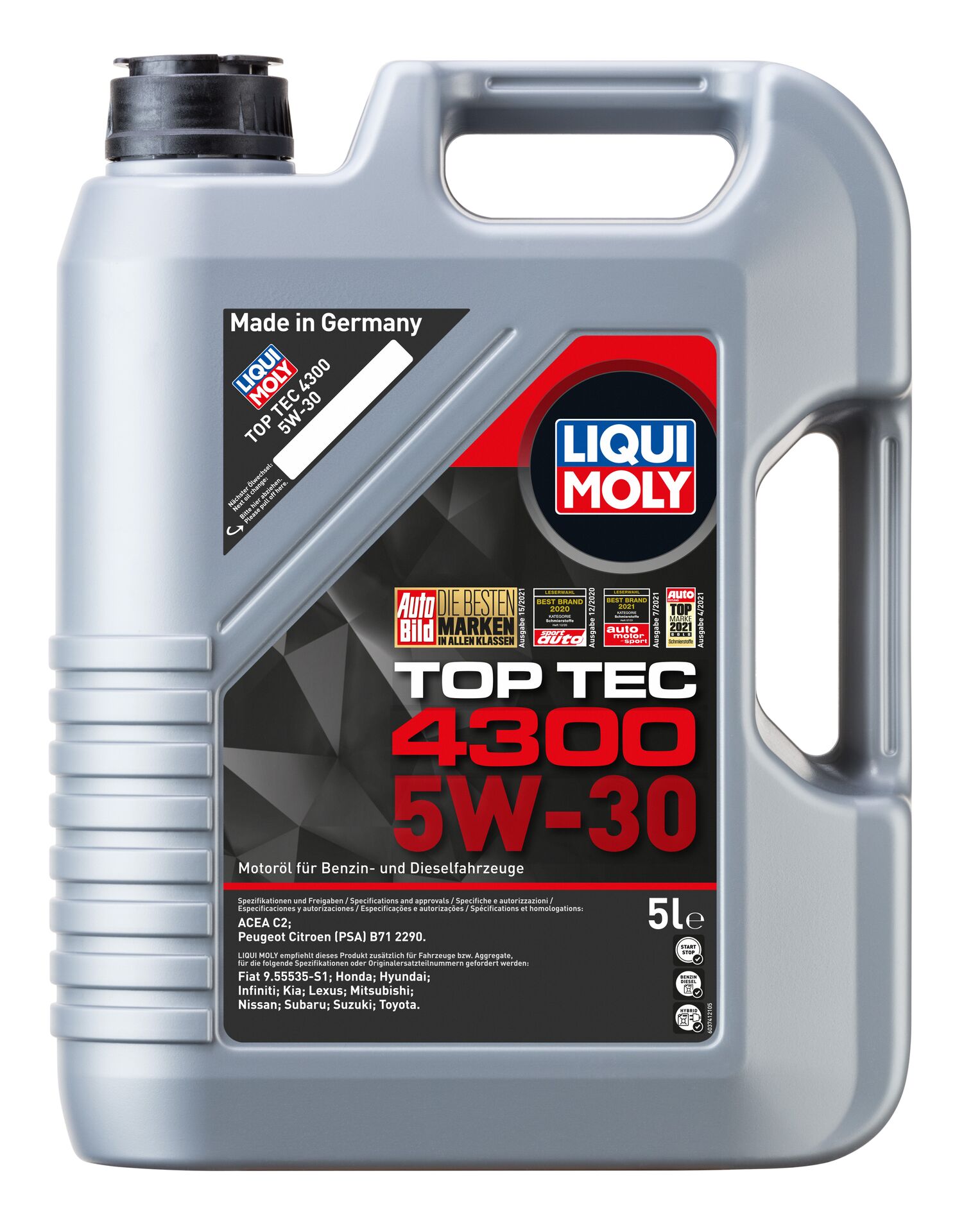 Олива моторна Top Tec 4300 5W-30 5л LIQUI MOLY (2324) Liqui Moly фото 2