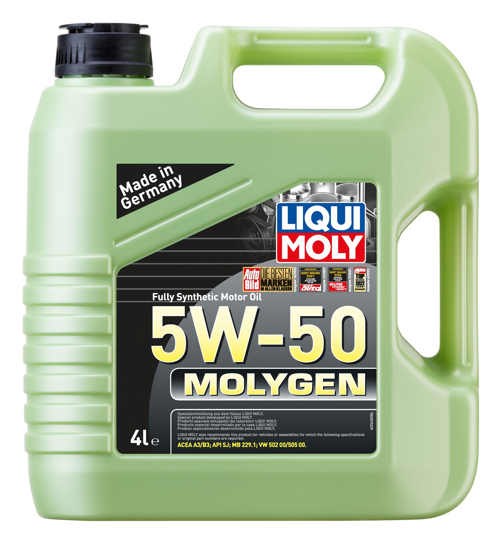 Олива моторна Molygen 5W-50 4л LIQUI MOLY (2543) Liqui Moly фото 2