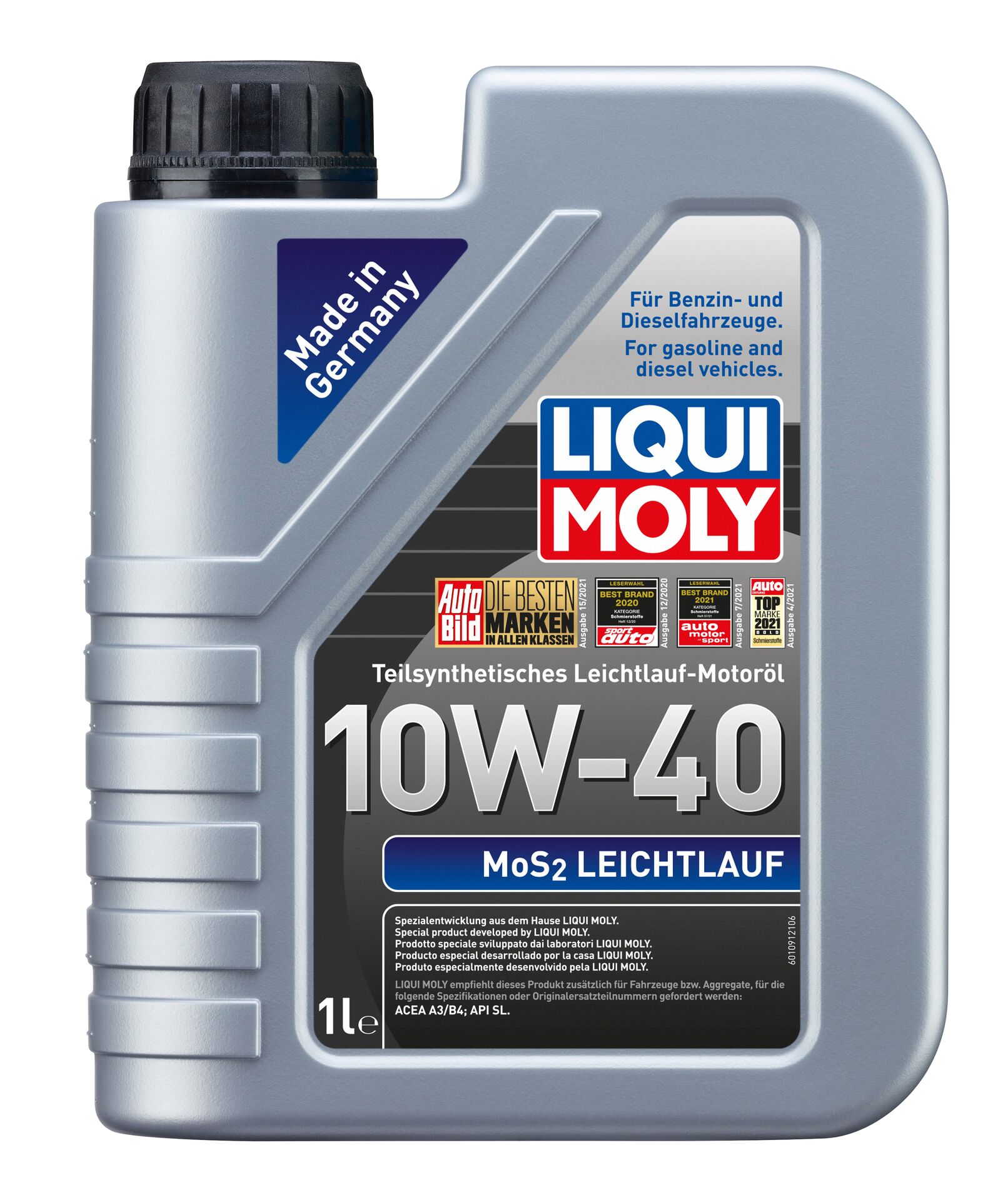 Олива моторна MOS2-LEICHTLAUF 10W-40 1Л LIQUI MOLY (2626) Liqui Moly фото 2