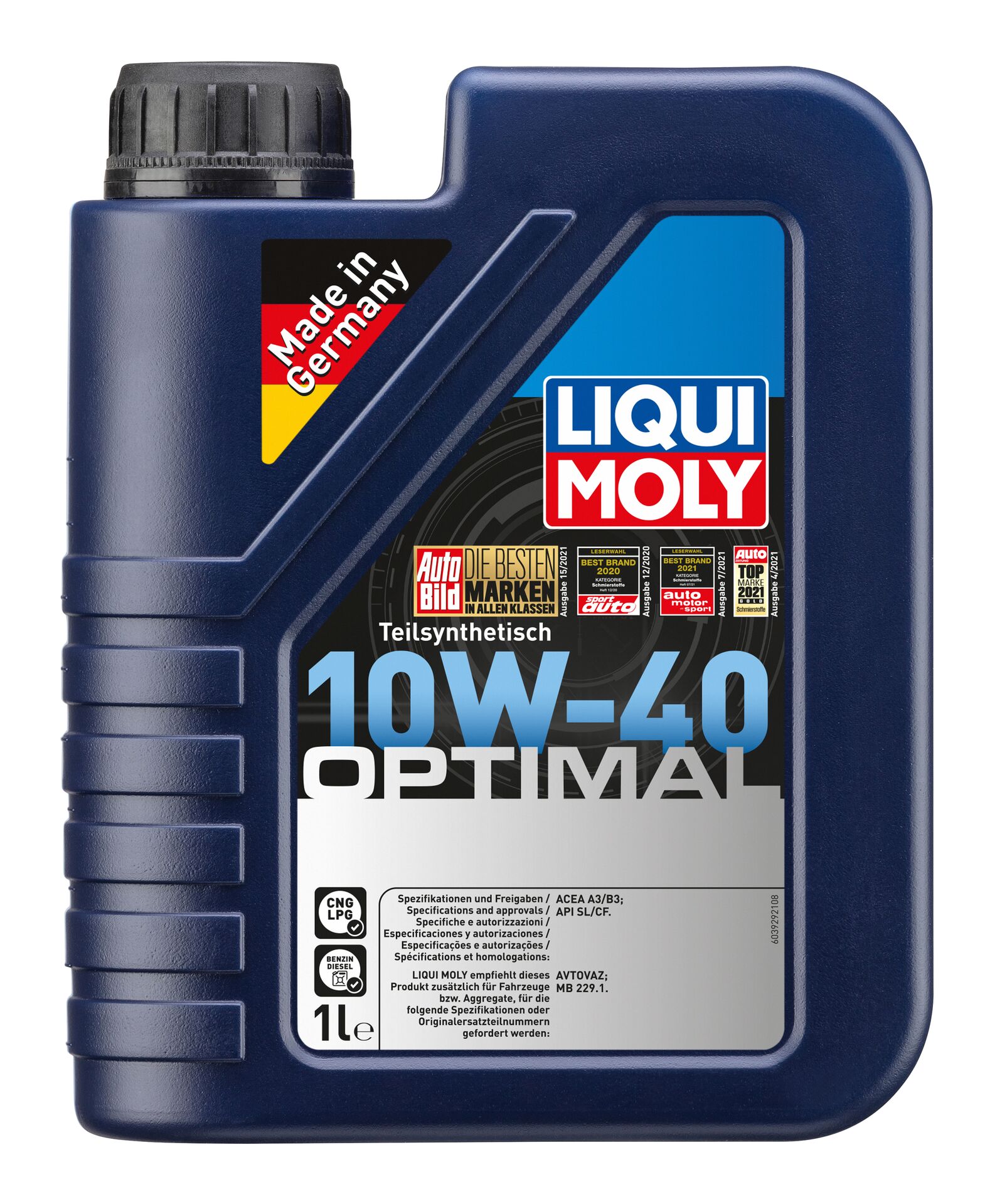 Олива моторна Optimal 10W-40 1л LIQUI MOLY (3929) Liqui Moly фото 2