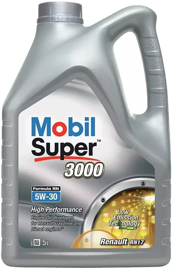Олива моторна SUPER 3000 FORMULA RN 5W30 5л SUPER 3000 FORMULA RN 5W30 5Л MOBIL (5W30 3000 FRN 5L) Mobil фото 2