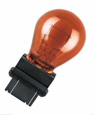 Автолампа 27/7W PY27/7W 12V 2500K W2.5X16Q/КОЛБА ЖОВТОГО КОЛЬОРУ/КРАТН. Х10 OSRAM (3757AK) osram фото 2