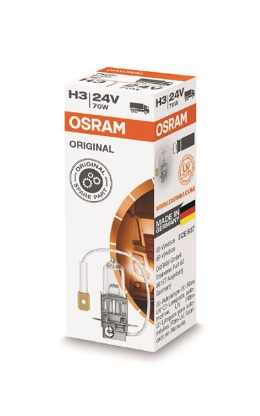 Автолампа галогенова 70W H3 24V 70W PK22S OSRAM (64156) osram фото 2