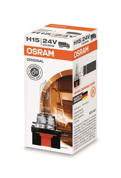 Автолампа галогенова 60/20W H15 24V 60/20W PGJ23T-1/ORIGINAL LINE OSRAM (64177) osram фото 2