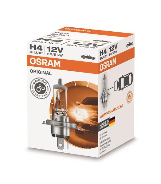 Автолампа галогенова 60/55W H4 12V 60/55W P43T/ORIGINAL LINE OSRAM (64193) osram фото 2