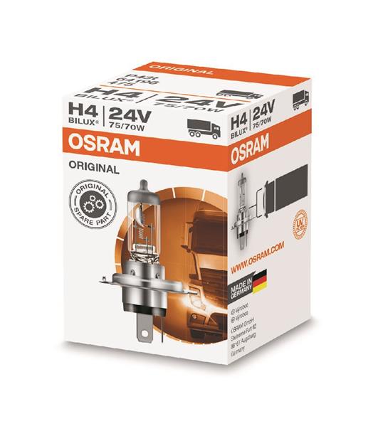 Автолампа галогенова 75/70W H4 24V 75/70W P43T/ORIGINAL LINE OSRAM (64196) osram фото 2