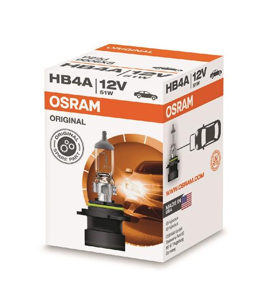 Автолампа галогенова 51W HB4A 12V 51W P22D/ПРЯМИЙ РОЗ'ЄМ ДЛЯ ПІДКЛЮЧЕННЯ OSRAM (9006XS) osram фото 2