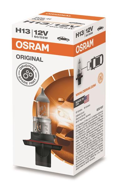 Автолампа галогенова 60/55W H13 12V 60/55W P26,4T OSRAM (9008) osram фото 2