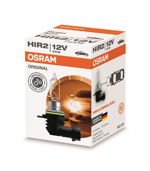Автолампа галогенова 55W HIR2 12V 55W PX22D OSRAM (9012) osram фото 2