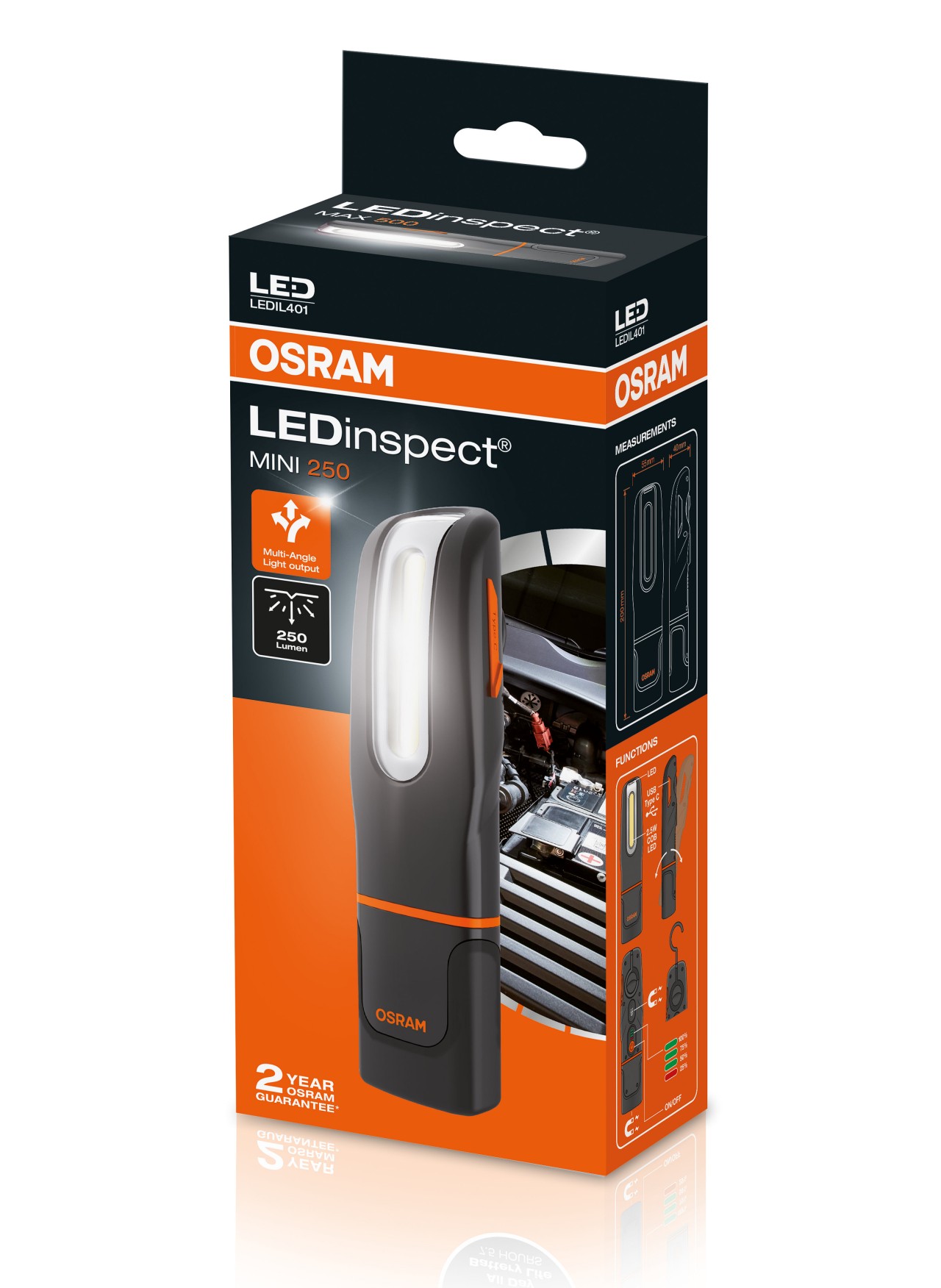 Ліхтар LEDINSPECT® MINI250 / 6000K 7.4W 250LM MAX/70 OSRAM (LEDIL401) osram фото 2