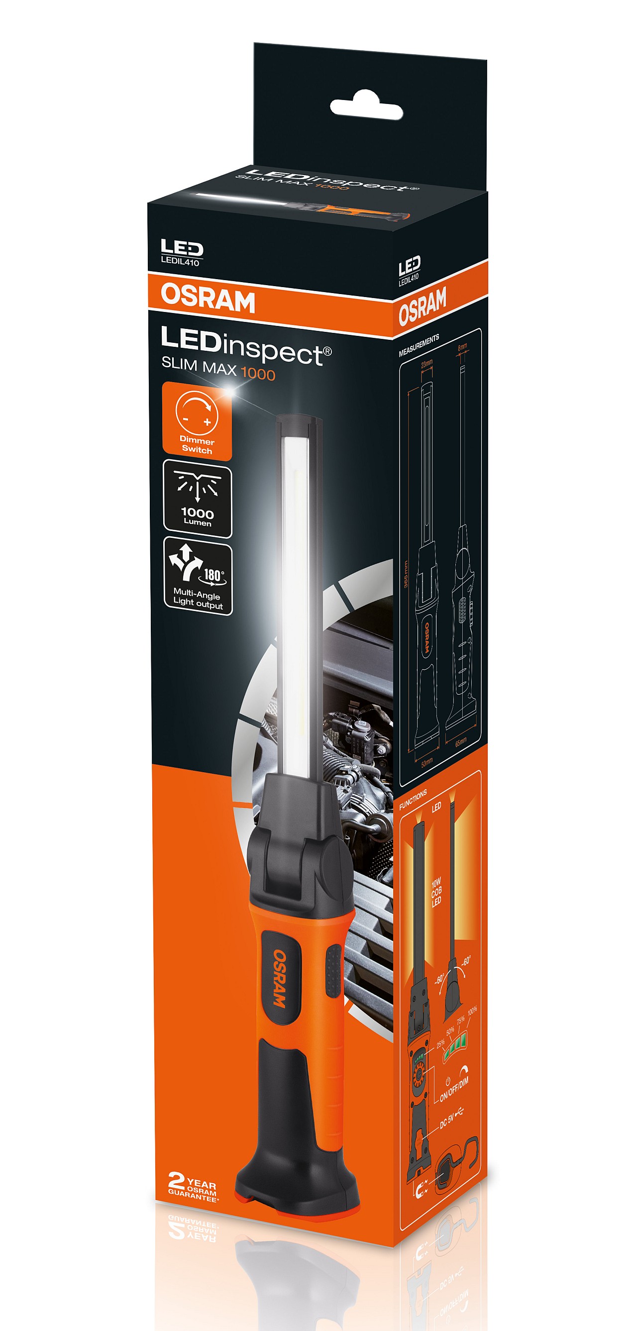 Ліхтар LEDINSPECT® SLIM MAX1000 / 6000K 10W 1000LM M OSRAM (LEDIL410) osram фото 2