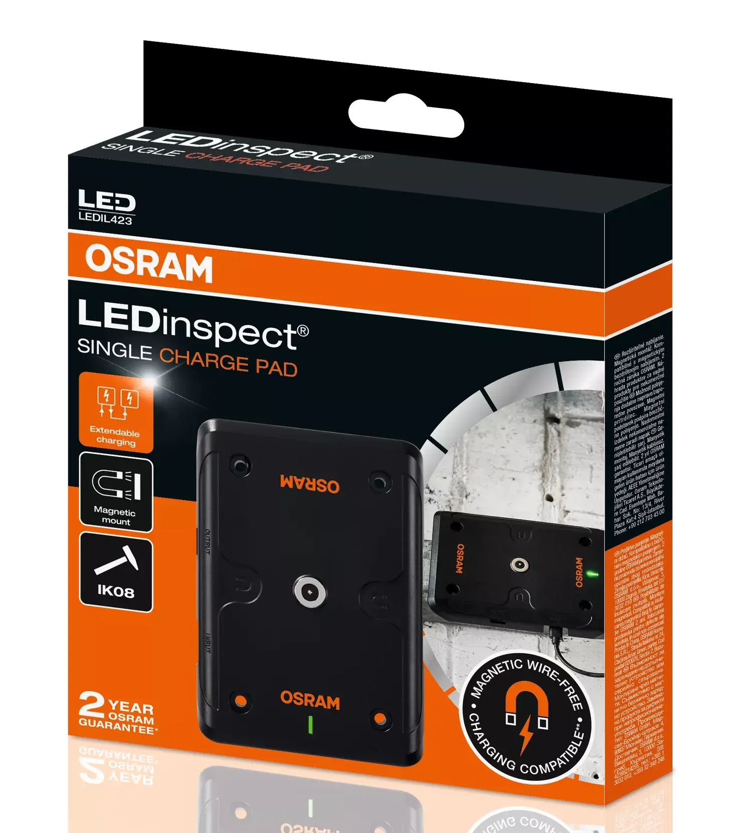 Док-станція LEDINSPECT® SINGLE CHARGE PAD / бездротова зарядка / OSRAM (LEDIL423) osram фото 2