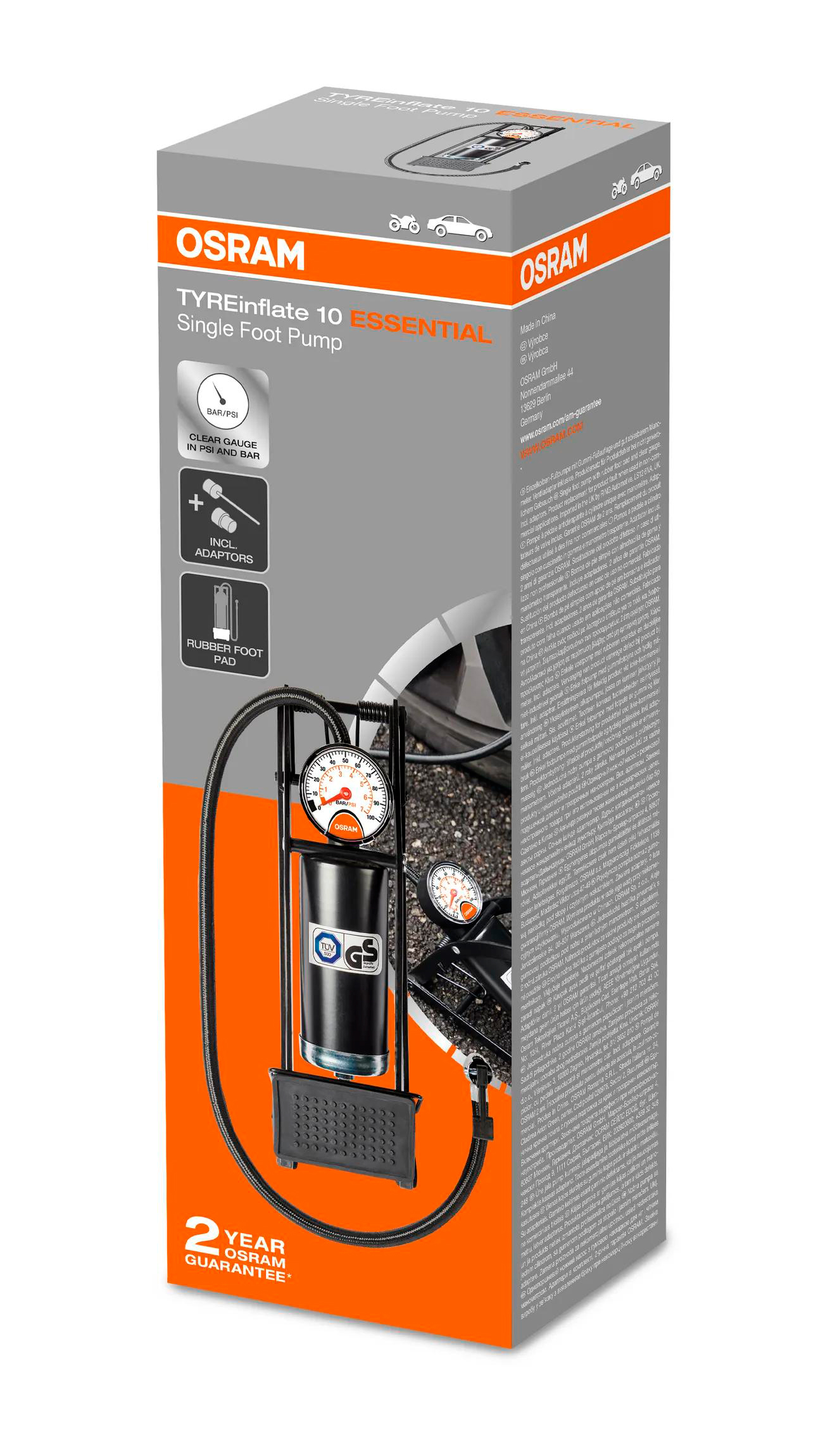 Насос ножний однопоршневий / максималь OSRAM (OFP10ESN) osram фото 2
